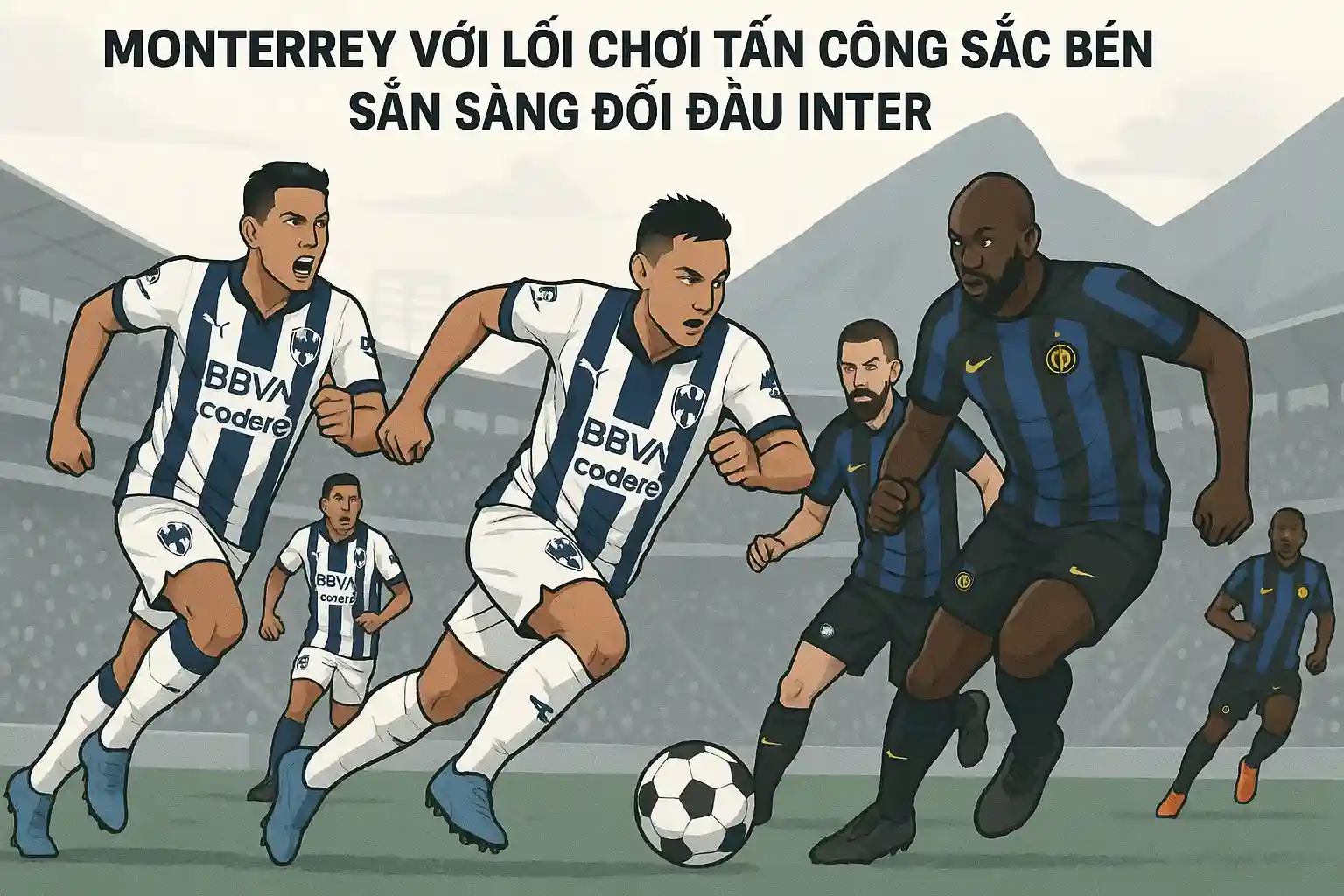 Link trực tiếp bóng đá 18/06 Monterrey vs Inter